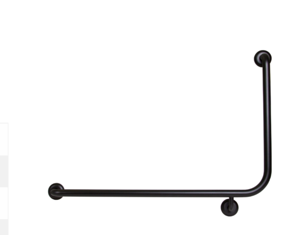Wall Mount Safety Grab Rail (Left) - Black
