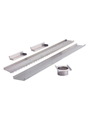 In2Gr8 Flat Bottom Channel & Grate Kit (Tile Insert)