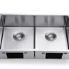 stainless steel double bowl sink